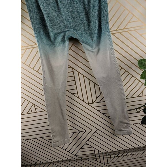 Gymshark Adapt Green White Ombre Seamless Leggings Size Medium? READ - Picture 8 of 9